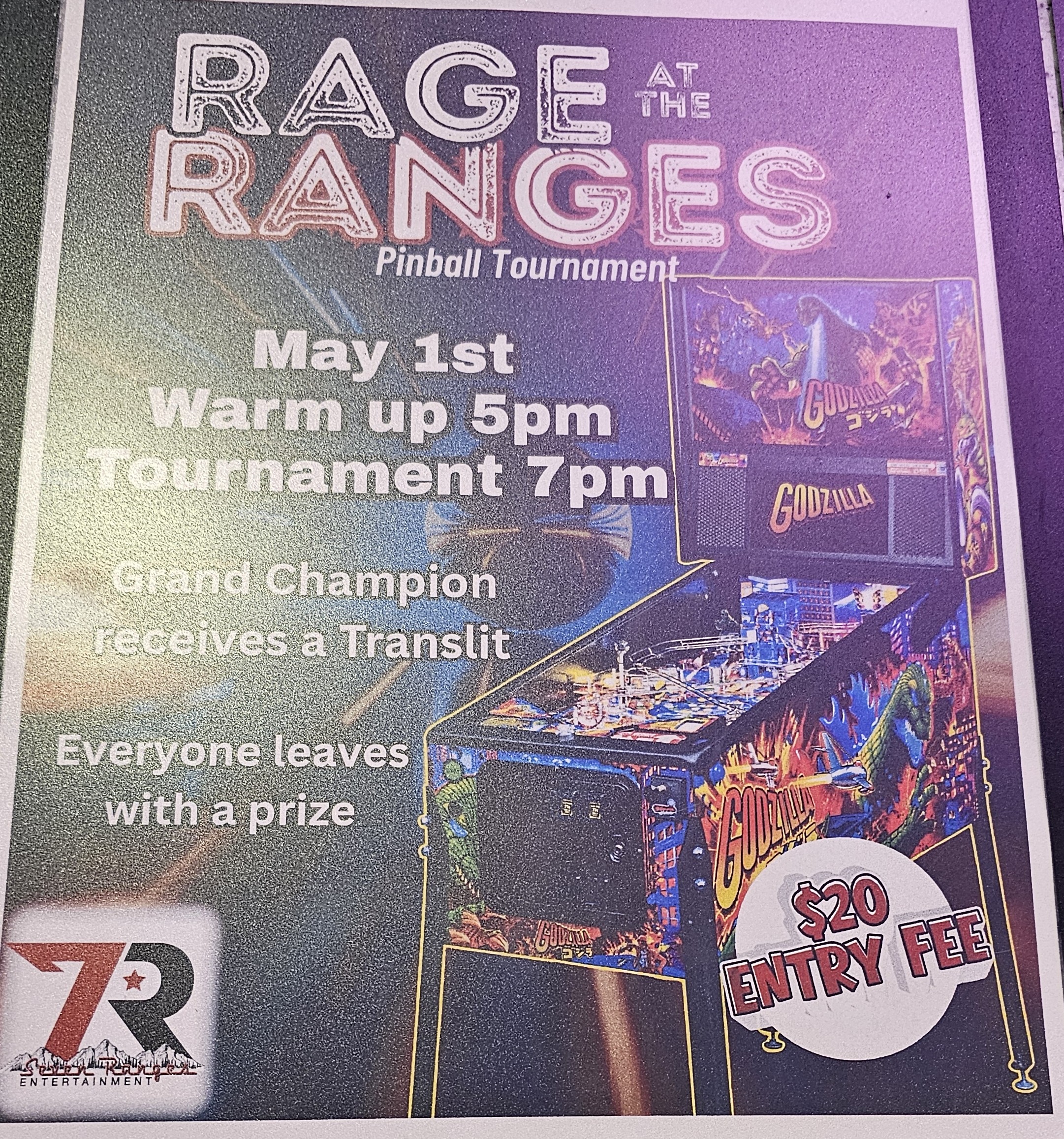 Rage at the Ranges: Pinball Tournament – May 2026