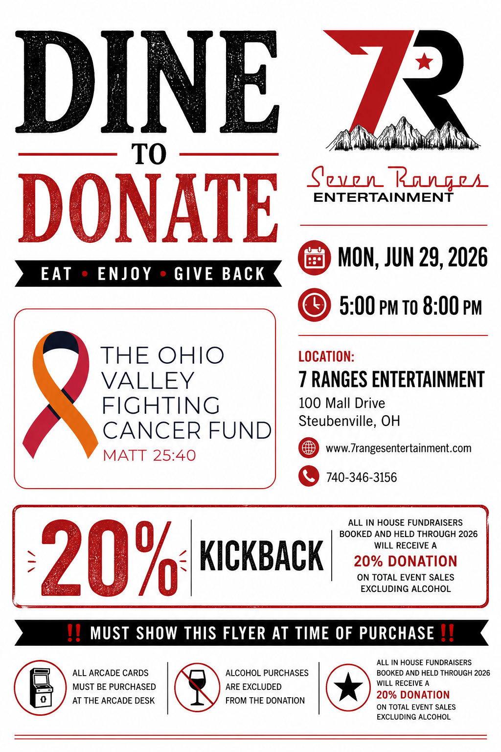 Dine to Donate: Ohio Valley Fighting Cancer Fund